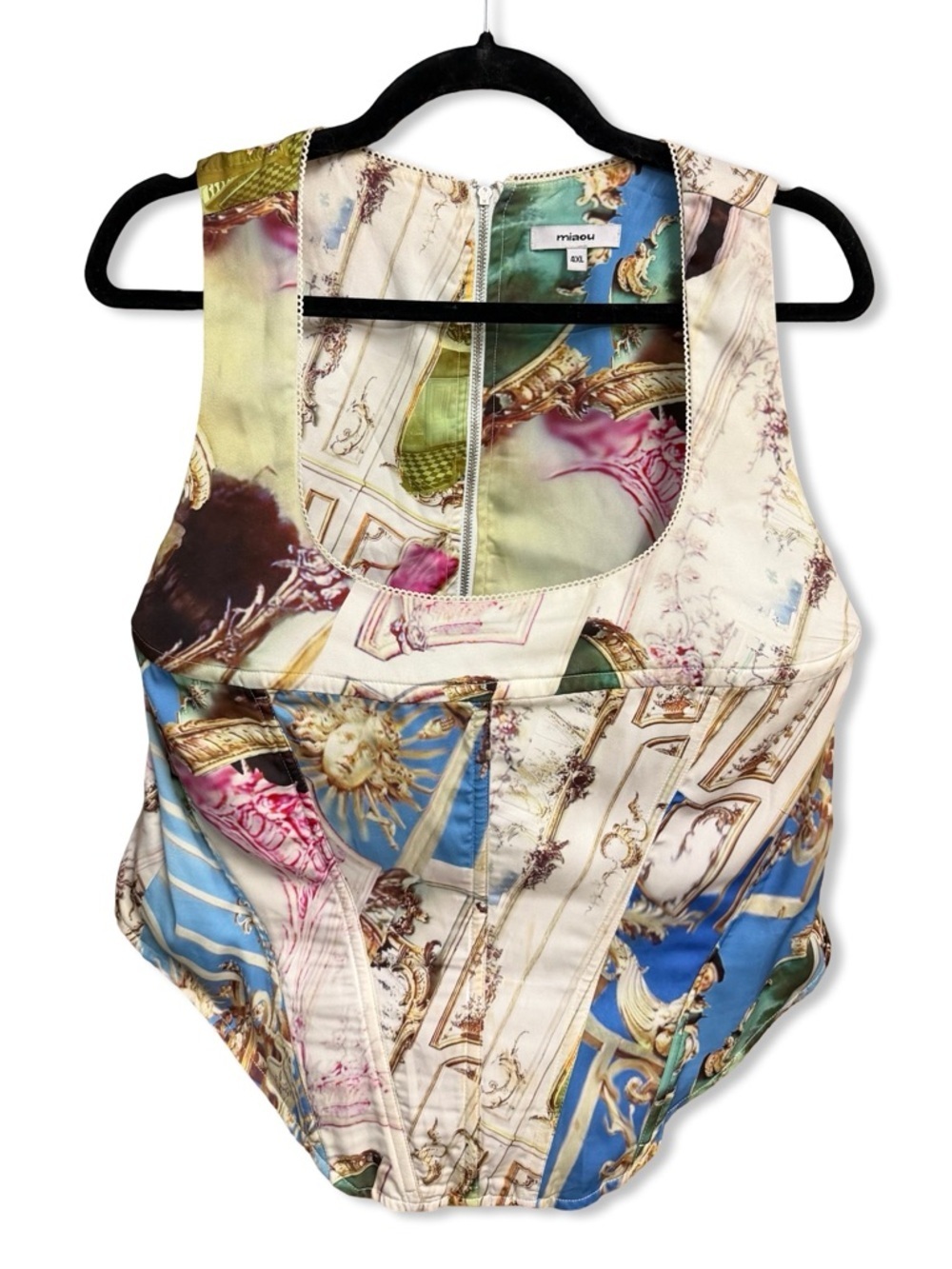 Miaou x Paloma Elsesser Campbell Corset Baroque top bustier Revolve 4XL - Picture 4 of 7